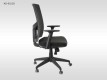 Scaun rotativ de birou, pivotant KB-8922B Negru #AboutOfficeFurniture