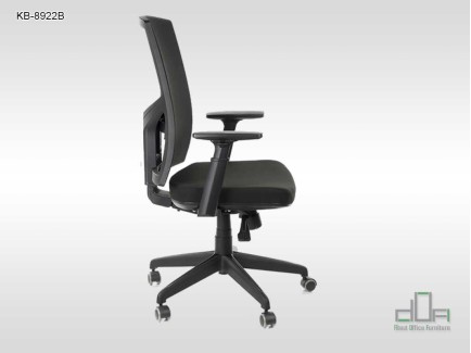 Scaun rotativ de birou, pivotant KB-8922B Negru #AboutOfficeFurniture