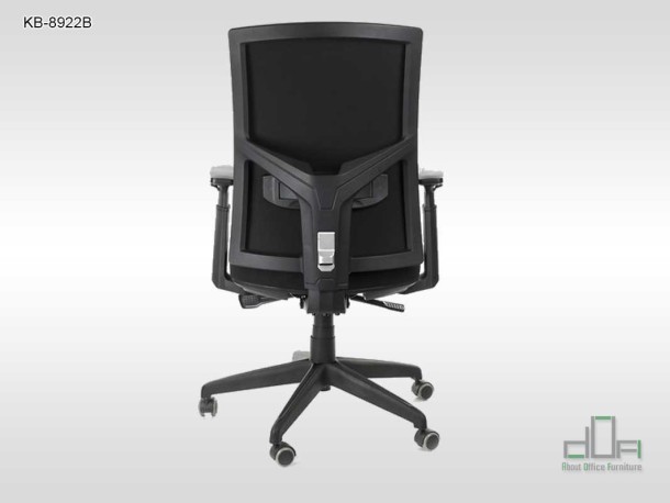 Scaun rotativ de birou, pivotant KB-8922B Negru #AboutOfficeFurniture