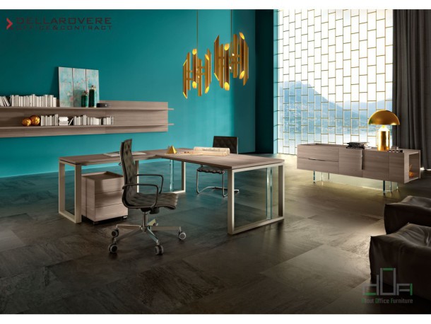 Birou managerial BIQUADRO #AboutOfficeFurniture