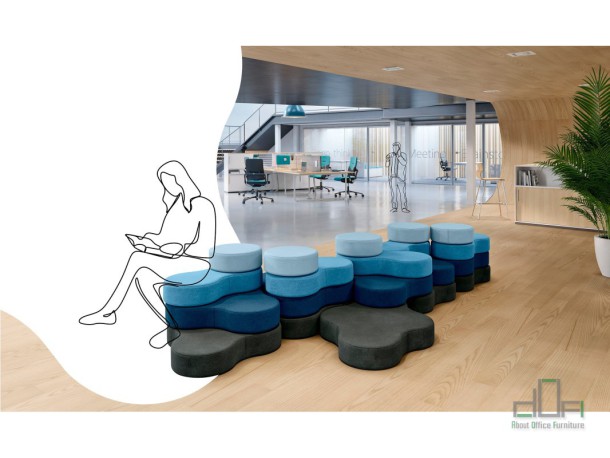 Pouf modular TAPA #AboutOfficeFurniture