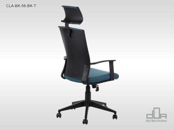 Scaun de birou rotativ, ergonomic, pivotant CLAYTON CLA-BK-56-BK-T #AboutOfficeFurniture