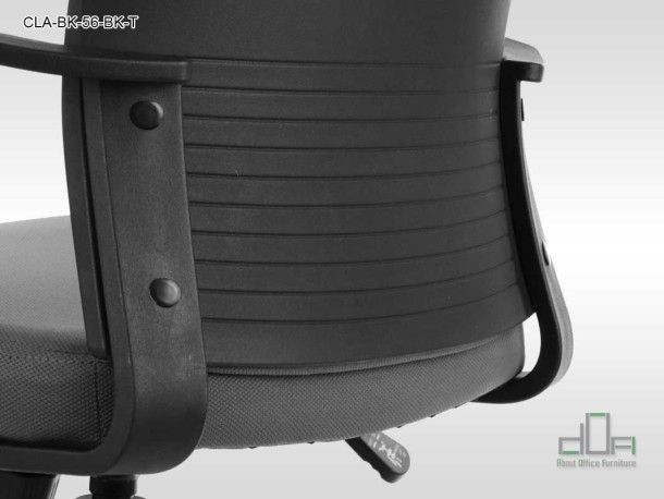 Scaun de birou rotativ, ergonomic, pivotant CLAYTON CLA-BK-56-BK-T #AboutOfficeFurniture