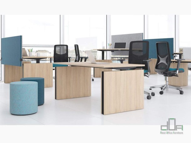 Birou operational reglabil pe inaltime MOTION #AboutOfficeFurniture