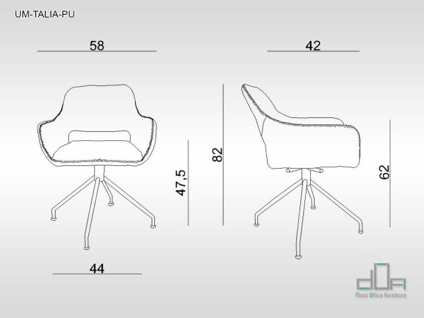 Scaun de sedintă TALIA UM-TALIA-PU #AboutOfficeFurniture