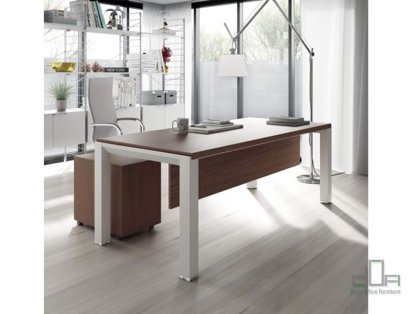 Birou managerial ASSET, cu structura metalica sau compact #AboutOfficeFurniture