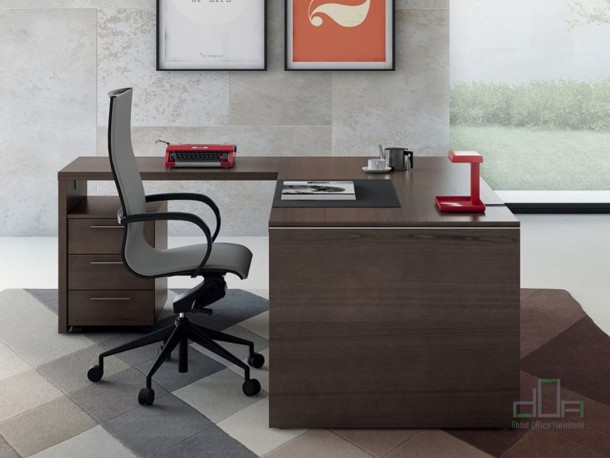 Birou managerial ASSET, cu structura metalica sau compact #AboutOfficeFurniture