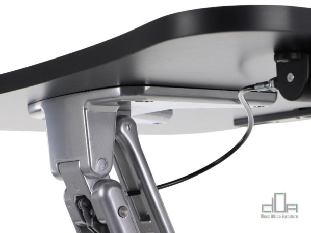 Birou reglabil pe inaltime SH-A10 - detaliu prindere blat #AboutOfficeFurniture