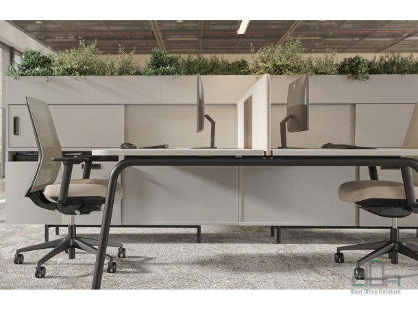 Birou individual si statie lucru ROUND #AboutOfficeFurniture