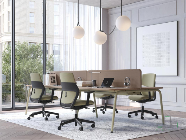 Birou individual si statie lucru ROUND #AboutOfficeFurniture