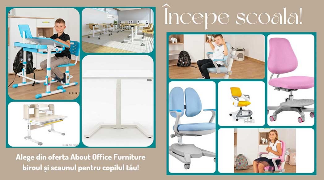Începe şcoala! Ai ales biroul şi scaunul pentru copilul tău?